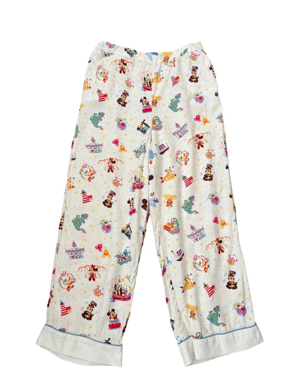 Tokyo Disney Resort Collared Long Sleeve Pants Pajamas Size Large - Picture 3 of 7